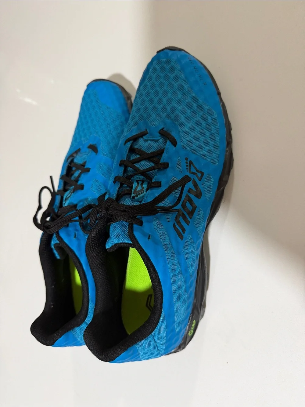 Inov-8 Men's Bright Blue Athletic Running Shoes with Black Accents